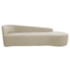 Kit Sofá Curvo França 250cm LD. e Poltrona Luiza Max Conforto, Elegância e Design Moderno Linho Bege