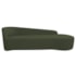 Kit Sofá Curvo França 250cm LD. e Poltrona Luiza Max Conforto, Elegância e Design Moderno Linho Verde