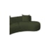 Kit Sofá Modular 4 Lugares 360cm Moderno Curvo Orgânico Duna Linho Verde