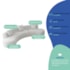 Kit Sofá Modular 4 Lugares Moderno Curvo Orgânico Duna Bouclé Branco