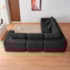 Kit Sofá Modular 5 Lugares Moderno Curvo Orgânico Adapt Bouclé Preto