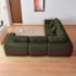 Kit Sofá Modular 5 Lugares Moderno Curvo Orgânico Adapt Linho Verde