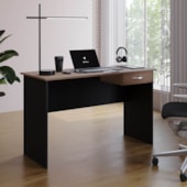 Mesa de Escritório com Gaveteiro Susy MB1 Preto\Savana