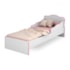 Mini Cama Juvenil Brilhar Q01 Branco/Rosa - Amarena Móveis