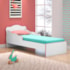 Mini Cama Juvenil Brilhar Q01 Branco/Rosa - Amarena Móveis