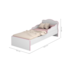 Mini Cama Juvenil Brilhar Q01 Branco/Rosa - Amarena Móveis