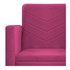 Namoradeira Decorativa Bella Base de Ferro Preta Suede Pink - Amarena Móveis