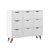 Nicho Organizador c/ 9 Gavetas Vintage Haia Q01 Branco/Branco - Amarena Móveis
