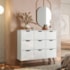 Nicho Organizador c/ 9 Gavetas Vintage Haia Q01 Branco/Branco - Amarena Móveis