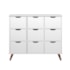 Nicho Organizador c/ 9 Gavetas Vintage Haia Q01 Branco/Branco - Amarena Móveis