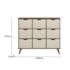 Nicho Organizador c/ 9 Gavetas Vintage Haia Q01 Ébano Rústico/Off White - Amarena Móveis