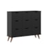 Nicho Organizador c/ 9 Gavetas Vintage Haia Q01 Preto/Preto - Amarena Móveis