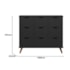 Nicho Organizador c/ 9 Gavetas Vintage Haia Q01 Preto/Preto - Amarena Móveis