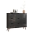 Nicho Organizador c/ 9 Gavetas Vintage Haia Q01 Preto/Preto - Amarena Móveis