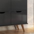 Nicho Organizador c/ 9 Gavetas Vintage Haia Q01 Preto/Preto - Amarena Móveis