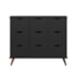 Nicho Organizador c/ 9 Gavetas Vintage Haia Q01 Preto/Preto - Amarena Móveis