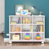 Nicho Organizador sem Gavetas com Rodízio Roterdã Q01 Branco - Amarena Móveis