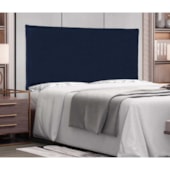 Painel Cama Casal Nápoles SPZ 160cm Suede Azul Marinho