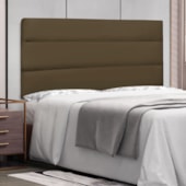 Painel Cama Casal Nubia SPZ 140cm Suede Caramelo
