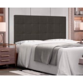Painel Cama Casal Pôlonia SPZ 140cm Suede Cinza
