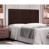 Painel Cama Casal Pôlonia SPZ 140cm Suede Marrom