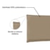 Painel Cama King Nápoles SPZ 195cm Suede Bege