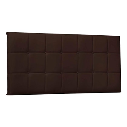 Painel Cama King Pôlonia SPZ 195cm Suede Marrom