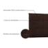 Painel Cama King Pôlonia SPZ 195cm Suede Marrom