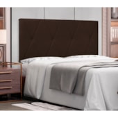 Painel Cama King Serena SPZ 195cm Suede Marrom