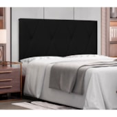 Painel Cama King Serena SPZ 195cm Suede Preto
