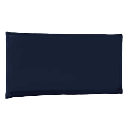 Painel Cama Solteiro Nápoles SPZ 90cm Suede Azul Marinho