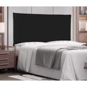 Painel Cama Solteiro Nápoles SPZ 90cm Suede Preto