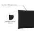 Painel Cama Solteiro Nápoles SPZ 90cm Suede Preto