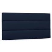 Painel Cama Solteiro Nubia SPZ 90cm Suede Azul Marinho