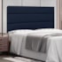 Painel Cama Solteiro Nubia SPZ 90cm Suede Azul Marinho