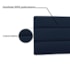 Painel Cama Solteiro Nubia SPZ 90cm Suede Azul Marinho