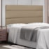 Painel Cama Solteiro Nubia SPZ 90cm Suede Bege