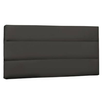 Painel Cama Solteiro Nubia SPZ 90cm Suede Cinza