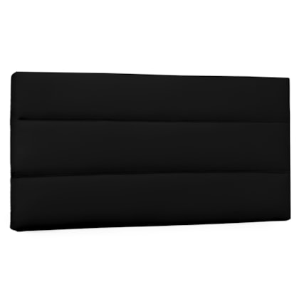 Painel Cama Solteiro Nubia SPZ 90cm Suede Preto