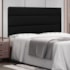 Painel Cama Solteiro Nubia SPZ 90cm Suede Preto