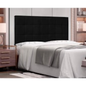 Painel Cama Solteiro Pôlonia SPZ 90cm Suede Preto