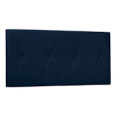 Painel Cama Solteiro Serena SPZ 90cm Suede Azul Marinho