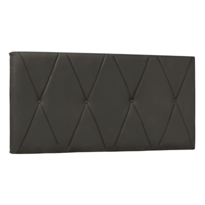 Painel Cama Solteiro Serena SPZ 90cm Suede Cinza