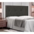 Painel Cama Solteiro Serena SPZ 90cm Suede Cinza