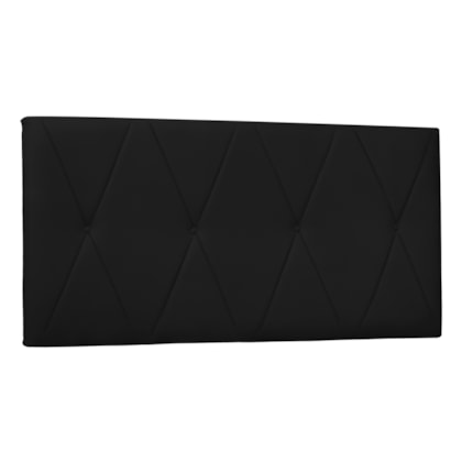 Painel Cama Solteiro Serena SPZ 90cm Suede Preto