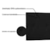 Painel Cama Solteiro Serena SPZ 90cm Suede Preto