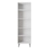 Paneleiro Íris 4 Portas Cozinha MB1 200cm Branco Puxador Cromado