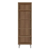 Paneleiro Íris 4 Portas Cozinha MB1 200cm Savana\Off White Puxador Cobre