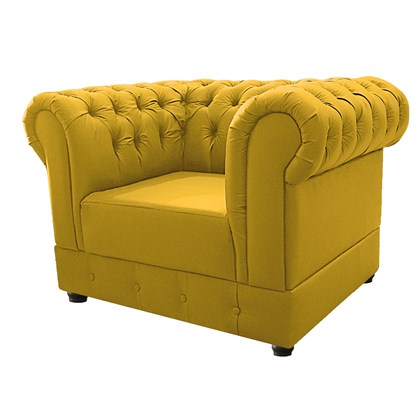 Poltrona Cadeira Chesterfield Ana Corano Amarelo Luxo Recepção Sala de  Estar Quarto - AM Decor - Amarena Moveis