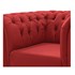 Poltrona Cadeira Decorativa Chesterfield Ana Corano Vermelho Recepção Sala de Estar Quarto Luxo Capitonê - AM Decor